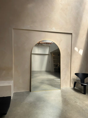 MIROIR MEGA GROTE MOON | 200 cm x 120 cm Or