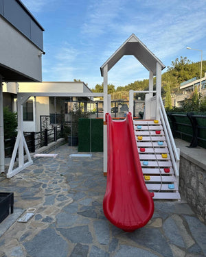 No 11 - The Rooftop Retreat Playset – Open-Air Tower with Dual Swings & Slide | 6x6 ft Platform | Modern Design | Perfect for Patios & Rooftops