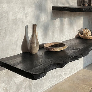 Black Floating Edge Shelves