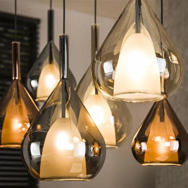 Velura Suspension industrielle à 7 lampes