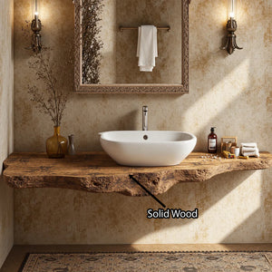 Wooden Floating Bathroom Vanity SILDTBRV089
