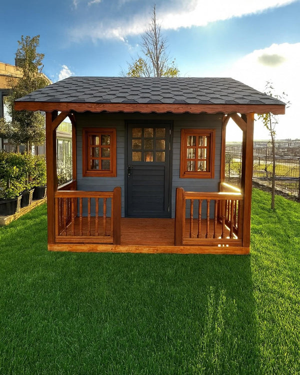 No 1 - Handcrafted Multi-Use Wooden Playhouse | Hobby & Kids' House | Eco-Friendly | Easy Assembly & Long-Lasting