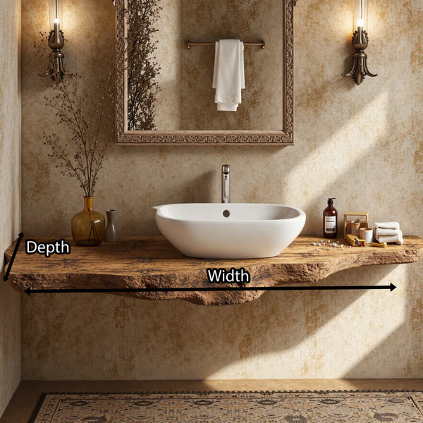 Wooden Floating Bathroom Vanity SILDTBRV089